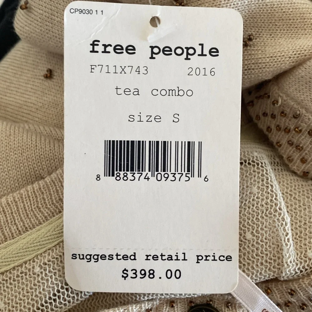 Free People Tea Combo Cardigan Sweater Size Small NWT - Picture 12 of 13